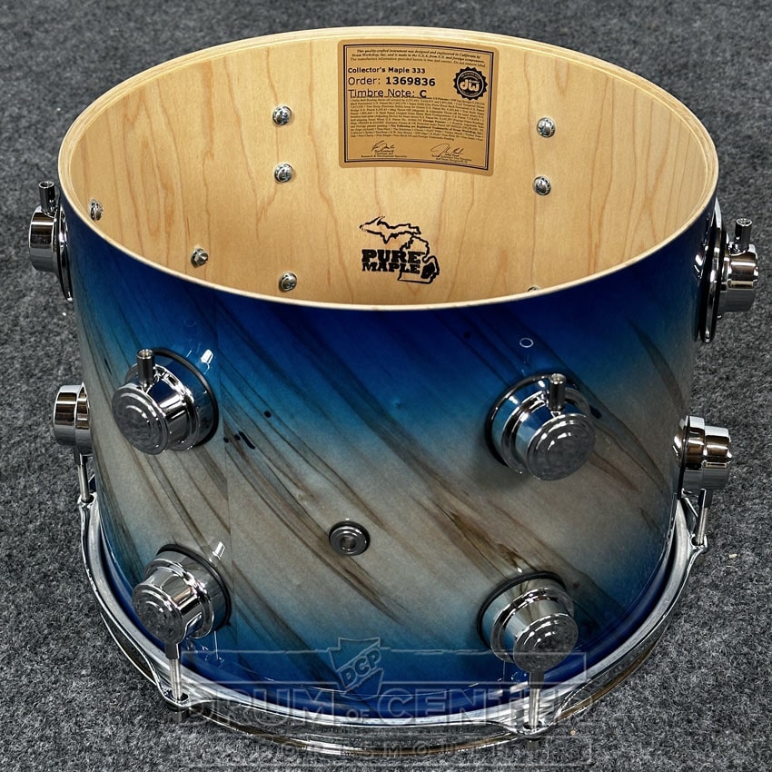 DW Collectors VLT 333 Maple 6pc Drum Set Carl Allen Blue Burst over Twisted Mineral Maple - Drum Center Of Portsmouth